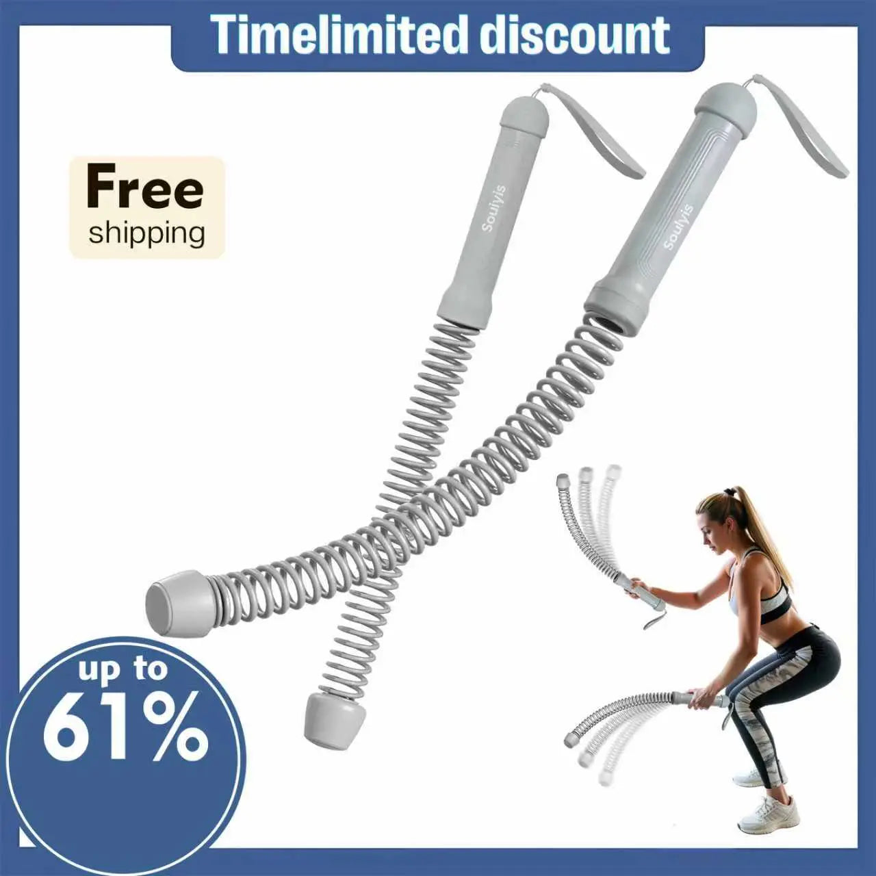 Cordless Battle Ropes for Full-Body Training — Portable Home Fitness Weight Ropes, Unisex Equipment, Summer Vibes Holiday Gift